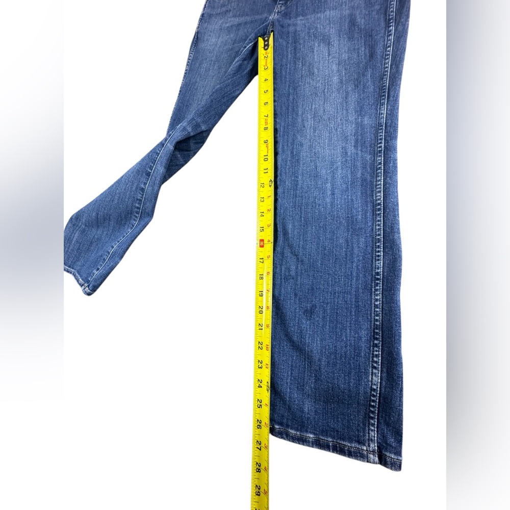 J Crew Women's Jeans Size 28 9" Vintage Slim Straight Blue Denim Whiskering - Picture 4 of 9